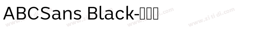 ABCSans Black字体转换